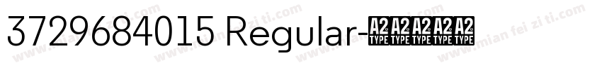3729684015 Regular字体转换